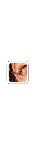 Gothic Ear Cuffs Helix Cartilage Clip on Goth Ear Cuff Stainless Steel Hypoallergenic Earrings for Women Men Non Piercing Gold & Silver Fake Earring Lightweight Punk Jewelry Gift - color: L4-Black Snake Design