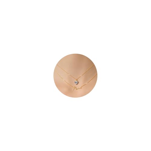 14K Gold Plated Necklace Gold Necklaces for Women Diamond Pendant Dainty Choker Layered Necklaces for Women Jewelry Set Gifts for Women Trendy Sister Mom Wife Womens Her Friend Party - style: 1006