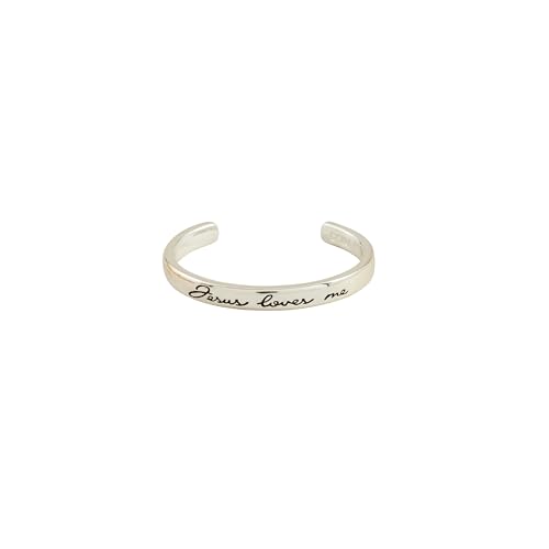 Mud Pie Children's Silver Jesus Loves Me Cuff