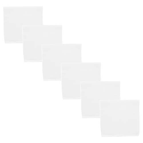 Motique Accessories Solid Color Bandana - Set of 6 Bandannas - color: White