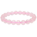 ANAYA AGATE Healing Crystal Bracelet for Women and Men – 8mm Round Beaded Bracelet for Men and Women – Unisex Stretchy Gemstone Bracelet for Healing and Protection - color: Rose Quartz