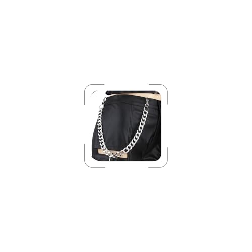 Pants Chain Wallet Chain Punk Chain Hip Hop Butterfly Lock Charm Jeans Chains Rock Chains for Women Men Hipster Women Fashion Trendy Waist Pants Chain Jewelry Clothing Accessories - color: cross 3