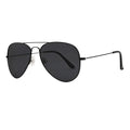 JOOX Polarized Aviator Sunglasses for Women Men, UV400 Protection Lens and Lightweight Metal Pilot Frame JX2775 - color: Shiny Black/Grey