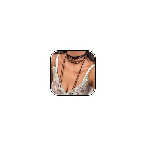 HUASAI Choker Necklace for Women Boho Necklaces Country Concert Outfits for Women Layered Western Choker Necklace Boho Cowgirl Jewelry Accessories Dress - color: R:Boho Necklace