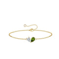 Turandoss Gifts for Women Her Daughter - 6 7 8 9 10 11 12 13 14 15 16 Year Old Girls Birthday Gifts, 14K Dainty Gold Plated Created Birthstone Bracelets for Women Girls Teens Jewelry Gifts - color: 04-08-Apr-Aug-Birthstone