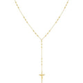 14K Gold Plated Layered Lariat Necklace for Women - Waterproof Non-Tarnish Dainty Gold Chain Necklace, Long Boho Statement Jewelry for Wedding, Prom, Summer Vacation Gifts - color: Cross Y Necklace-Gold