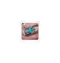 Turquoise Western Rings for Women Adjustable Country Rings Vintage Turquoise Open Ring Western Country Jewelry Gifts - style: Style2
