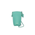 Rever Rubin Phone Crossbody Sling Bag, Leather, Fits Phone, Cards, Essentials | Phone - color: Mint (Teal)