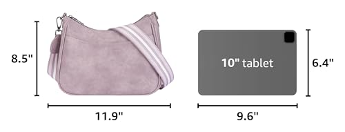 APHISON Trendy Leather Crossbody Purse with Adjustable Strap, Women's Shoulder Handbag - color: 04-purple