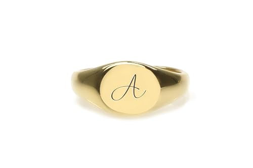 Custom Handwritten Letter Ring - Personalized Initial Design - Letter Signet Jewelry