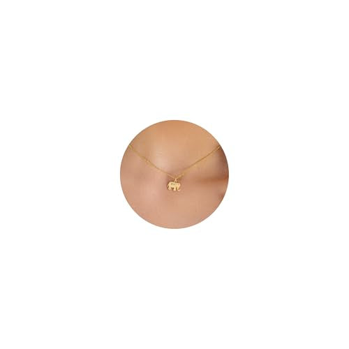 LLWOM Gold Necklace for Women-14k Gold Plated Infinity Necklace Star Of David Necklace Evil Eye Cross Pendants Heart Dainty Gold Necklace For Women - color: Gold, style: Elephant Necklace 1