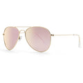 JOOX Polarized Aviator Sunglasses for Women Men, UV400 Protection Lens and Lightweight Metal Pilot Frame JX2775 - color: Shiny Gold/Pink Mirror