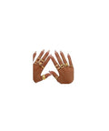 12Pcs Gold Chunky Rings 18K Gold Plated Stackable Open Knuckle Ring Set Hollow Heart Twist Croissant Dome Band Statement Finger Rings for Women Gold Silver Tone Adjustable - color: A-Gold