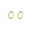 Gold Hoop Earrings Set: Dainty Stud Earrings 14K Gold Plated Earrings for Women Trendy Hypoallergenic Gold Stud Earrings 3-4mm Cubic Zirconia Cartilage Piercing Gold Jewelry for Women Gifts - color: Gold-Hoop-10mm