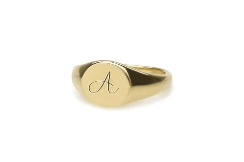 Custom Handwritten Letter Ring - Personalized Initial Design - Letter Signet Jewelry