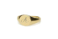 Custom Handwritten Letter Ring - Personalized Initial Design - Letter Signet Jewelry