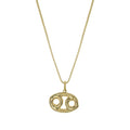James Michelle Bubble Zodiac Necklace for Women – 3-Year Color Guarantee – Waterproof, Non-Tarnish, Hypoallergenic, Gold PVD Coated – Great for Beach, Wedding, Gifts - style: Cancer