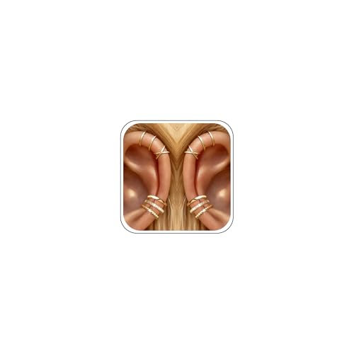 Ear Cuffs Non Piercing 14K Gold Plated Ear Cuff Earrings for Women Trendy Clip on Cartilage Earring Stacks Non Pierced Adjustable Fake Earrings Set Jewelry - color: A2:Gold Ear Cuffs 10CS