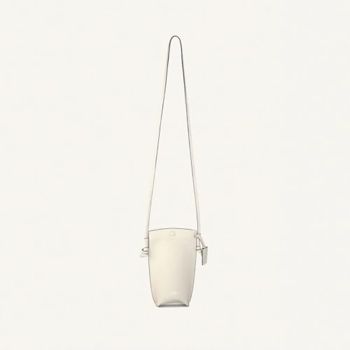 Rever Rubin Phone Crossbody Sling Bag, Leather, Fits Phone, Cards, Essentials | Phone - color: Milk (White)