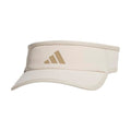 adidas Women's Superlite Visor – Lightweight Moisture-Wicking Running Tennis Hat - color: Crystal Linen Beige/Trace Khaki/3