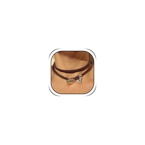 HUASAI Choker Necklace for Women Boho Necklaces Country Concert Outfits for Women Layered Western Choker Necklace Boho Cowgirl Jewelry Accessories Dress - color: C:Heart Boho Choker Necklace