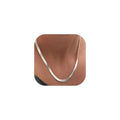 FOCALOOK 14K Gold Plated Necklaces for Women, Fashion Herringbone Choker Necklace Stainless Steel Flat Snake Chain 3/5MM(W) 12.5"/15"/18"+3.5"(L) - color: 5MM-Silver-18"