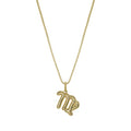 James Michelle Bubble Zodiac Necklace for Women – 3-Year Color Guarantee – Waterproof, Non-Tarnish, Hypoallergenic, Gold PVD Coated – Great for Beach, Wedding, Gifts - style: Virgo