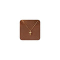 Poxtex Cross Necklace for Women Teen Girls, Dainty 14K Gold Silver Plated Cross Choker Jewelry Non Tarnish Waterproof Cute Simple Small Necklace Christian Baptism Religious Faith Jewelry Gifts - color: 03 Gold Cross Necklace