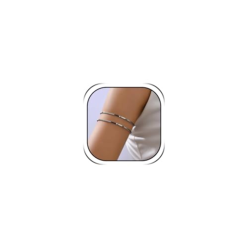 Frodete Upper Arm Cuff for Women Boho Minimalist Armlet Jewelry Outfit Accents Summer Beach Costume Party Dress Accessories Gift - color: D1:Black Arm Cuff