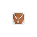 Statement Chunky Gold Heart Pendant Necklace for Women Trendy Boho Baroque Pearl Chain Choker Big Silver Love OT Buckle Necklaces Party Prom Jewelry Gift - color: Gold