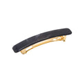 French Amie Small 2 1/4 inch Celluloid Handmade Hair Barrette No Slip Grip Durable Styling Women Hair Accessories Hair Clip for Girls, Made in France(Black) - color: Pearl, Black