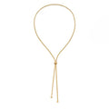 Gold Silver Necklace for Women Y Chain Adjustable Gold Long Necklaces Fashion Dainty Jewelry - color: gold B