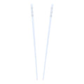 Set of 2 Hair Sticks with 3 Diamonds Chopsticks - White - color: White