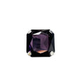 Square Large Rhinestone Exaggerated Statement Ring for Women Sparkling Thick Chunky Geometric Big Crystal Stone Finger Knuckle Band Rings Open Adjustable Wedding Brides Cocktail Prom Party Jewelry - color: Purple