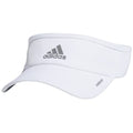 adidas Women's Superlite Visor – Lightweight Moisture-Wicking Running Tennis Hat - color: White/Silver Reflective/3