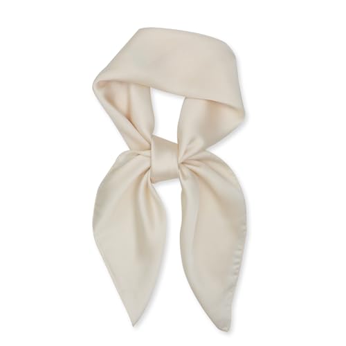 vimate Head Scarf for Women Hair 27'' Square Satin Silk Feeling Bnadana Neck Scarf Handbag Accessories Etc - color: C85#. Beige