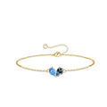 Turandoss Gifts for Women Her Daughter - 6 7 8 9 10 11 12 13 14 15 16 Year Old Girls Birthday Gifts, 14K Dainty Gold Plated Created Birthstone Bracelets for Women Girls Teens Jewelry Gifts - color: 03-06-Mar-Jun-Birthstone