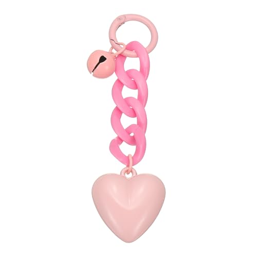PATIKIL Cute Heart Keychain for Women, Heart Purse Charm Bag Charm Accessories for Handbag Car Purse Backpack - color: Pink