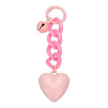 PATIKIL Cute Heart Keychain for Women, Heart Purse Charm Bag Charm Accessories for Handbag Car Purse Backpack - color: Pink
