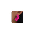 Chunky Earrings Big Statement Earrings for Women Trendy Large Floral Ginkgo Leaf Flower Earring Irregular Long Drop Dangle Earrings Chunky Jewelry - style: 1 - Hot Pink
