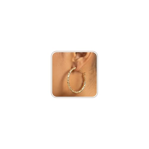 4 Pair Small Gold Hoop Earrings for Women Sensitive Ears - Hypoallergenic 14k Real Gold Plated Hoops Zirconia Cartilage Huggie Earrings Set Helix Piercing Earring Gold Jewelry for Women Gift - color: 1942 Hoop Gold