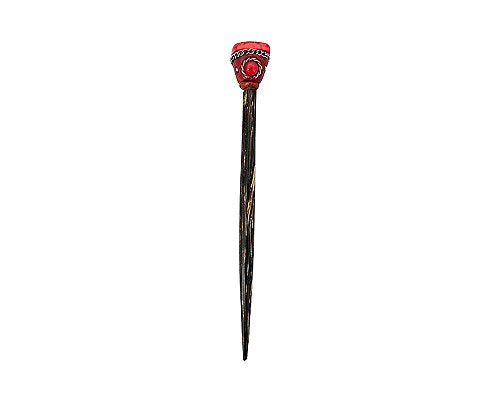 Mia Jewel Shop - Natural Tumbled Healing Gemstone Crystal Chonta Wooden Hair Sticks – Handmade Hair Sticks for Women | Hair Pins Boho Reiki Accessories, Fashion Gifts (Red Howlite) - color: Red Jasper