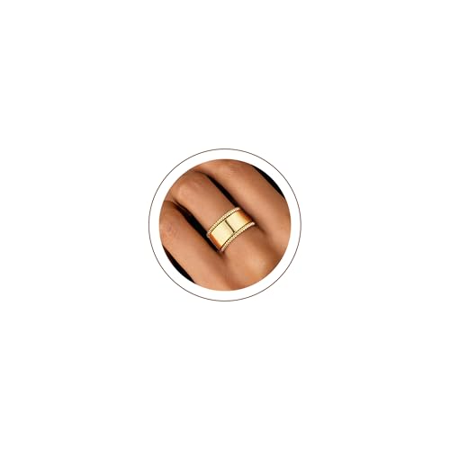 ZOERAY Gold Stackable Rings for Oura Ring Gen 4/Oura Ring Gen 3 Chunky 14K Gold Plated Rings for Women Non Tarnish Cubic Zirconia Twist Thumb Silver Ring Set Gold Band Jewelry for Women Size 6-10 - color: B.Gold Twist Rings