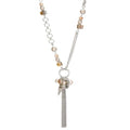 FULU AUTUMN Long Necklaces for Women Trendy Long Chunky Beaded Necklace Boho Fashion Costume Jewelry Mothers Day Gifts for Her - color: 95-Champagne