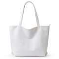 WLLWOO Soft Vegan Leather Tote Bag for Women Large Casual Hobo Handbags Zipper Shoulder Work Daily Weekender Travel Purse - color: White