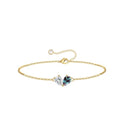 Turandoss Gifts for Women Her Daughter - 6 7 8 9 10 11 12 13 14 15 16 Year Old Girls Birthday Gifts, 14K Dainty Gold Plated Created Birthstone Bracelets for Women Girls Teens Jewelry Gifts - color: 04-06-Apr-Jun-Birthstone