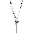 FULU AUTUMN Long Necklaces for Women Trendy Long Chunky Beaded Necklace Boho Fashion Costume Jewelry Mothers Day Gifts for Her - color: 95-Black