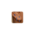 GEORGE · SMITH Stackable Kite Stud Earrings Set for Women, Gold & Silver Huggie Birthstone Jewelry with Emerald Green & Blue Sapphire, Trendy Earrings for Women 2025 - color: silver blue saphire kite stud
