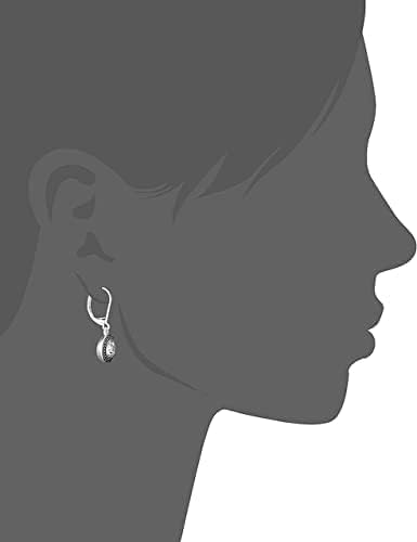 Savma Handmade 925 Sterling Silver Leverback Earrings for Women, Vintage Celtic Round Crystal Dangle Drop Earrings, Lightweight Boho Hypoallergenic Jewelry Gift - color: White Stone