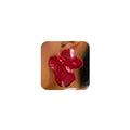 Statement Chunky Gold Large Silver Earrings for Women Trendy, Big Irregular Geometric Dainty Liquid Metal Stud Earrings Simple Prom Party Jewelry Gift - color: Red -Cute